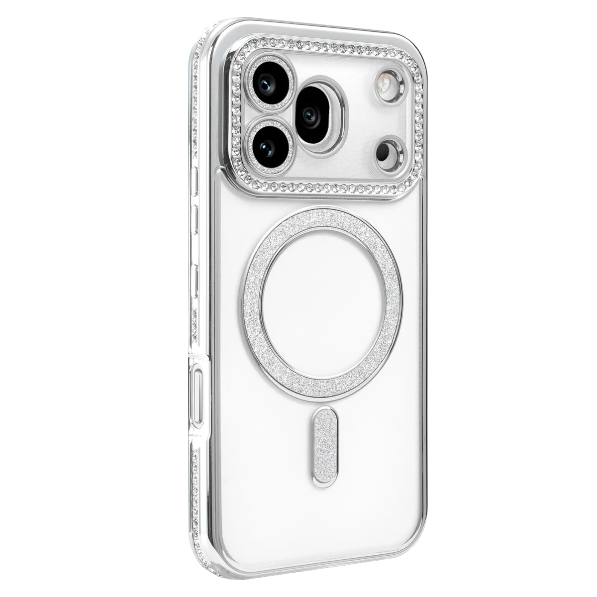 Huawei Honor 600 Pro Joke Simli Magneticsafe Kılıf - Gümüş görsel 2