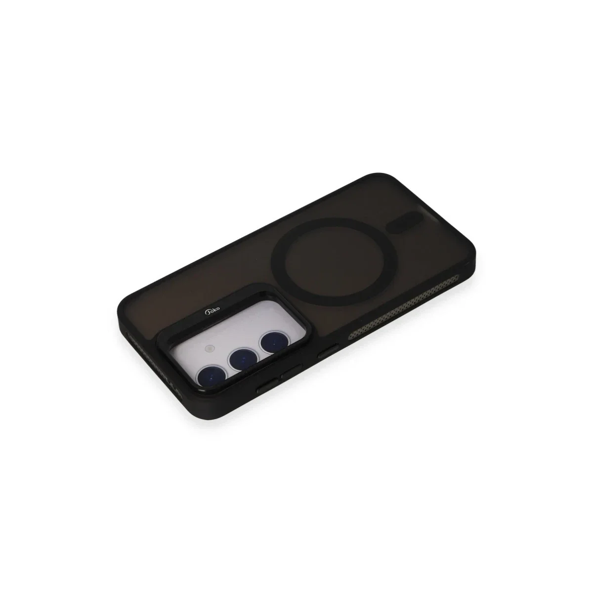 Joko Samsung Galaxy S24 Flet Lens Magsafe Kapak - Siyah görsel 3