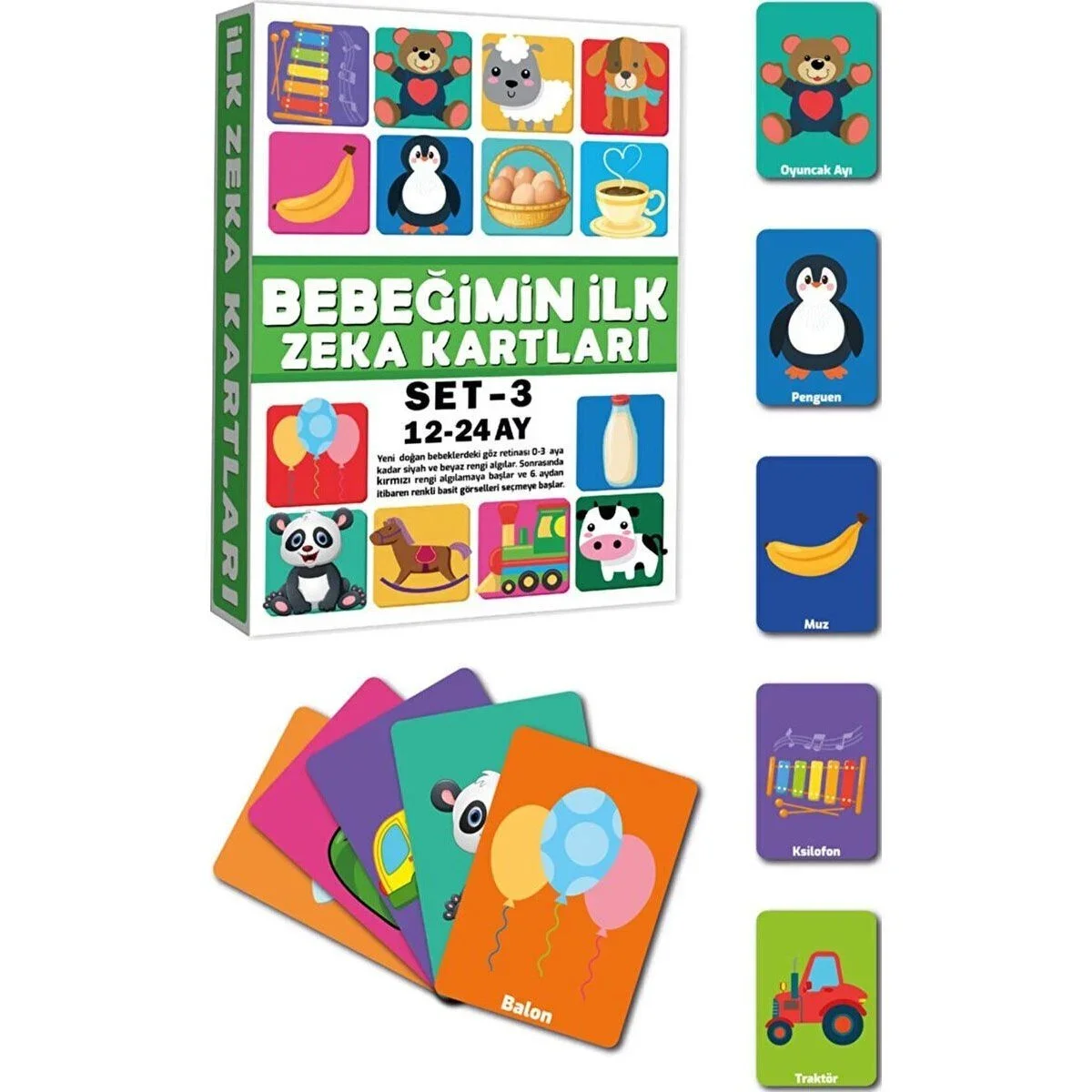 2212 Eğitici Kartlar 12-24 Ay Zeka Kartları görsel 2