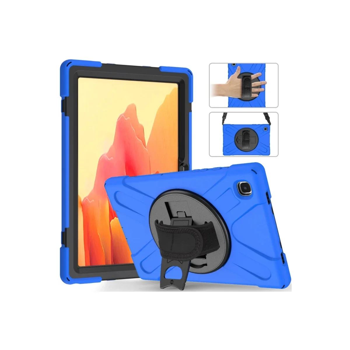 Samsung Galaxy T220 Tab A7 Lite 8.7 Kılıf Amazing Tablet Kapak - Mavi görsel 2