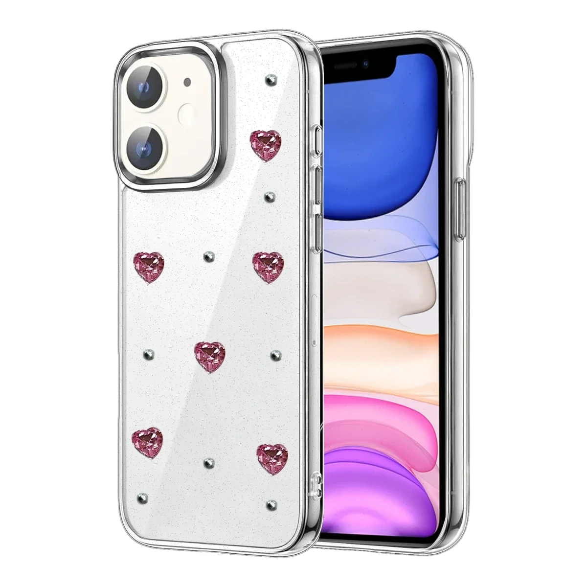 Apple iPhone 11 Fiyonk Desenli Kapak - Desen 3