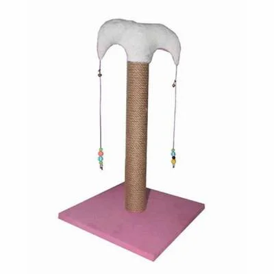 İnce Kedi Tırmalama Tahtası 50 Cm Pembe