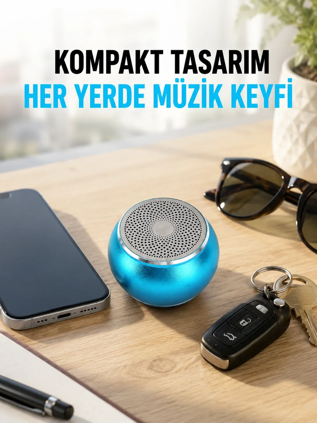 Taşınabilir Bluetooth Hoparlör Eller Serbest Arama Özellikli Yeni Nesil