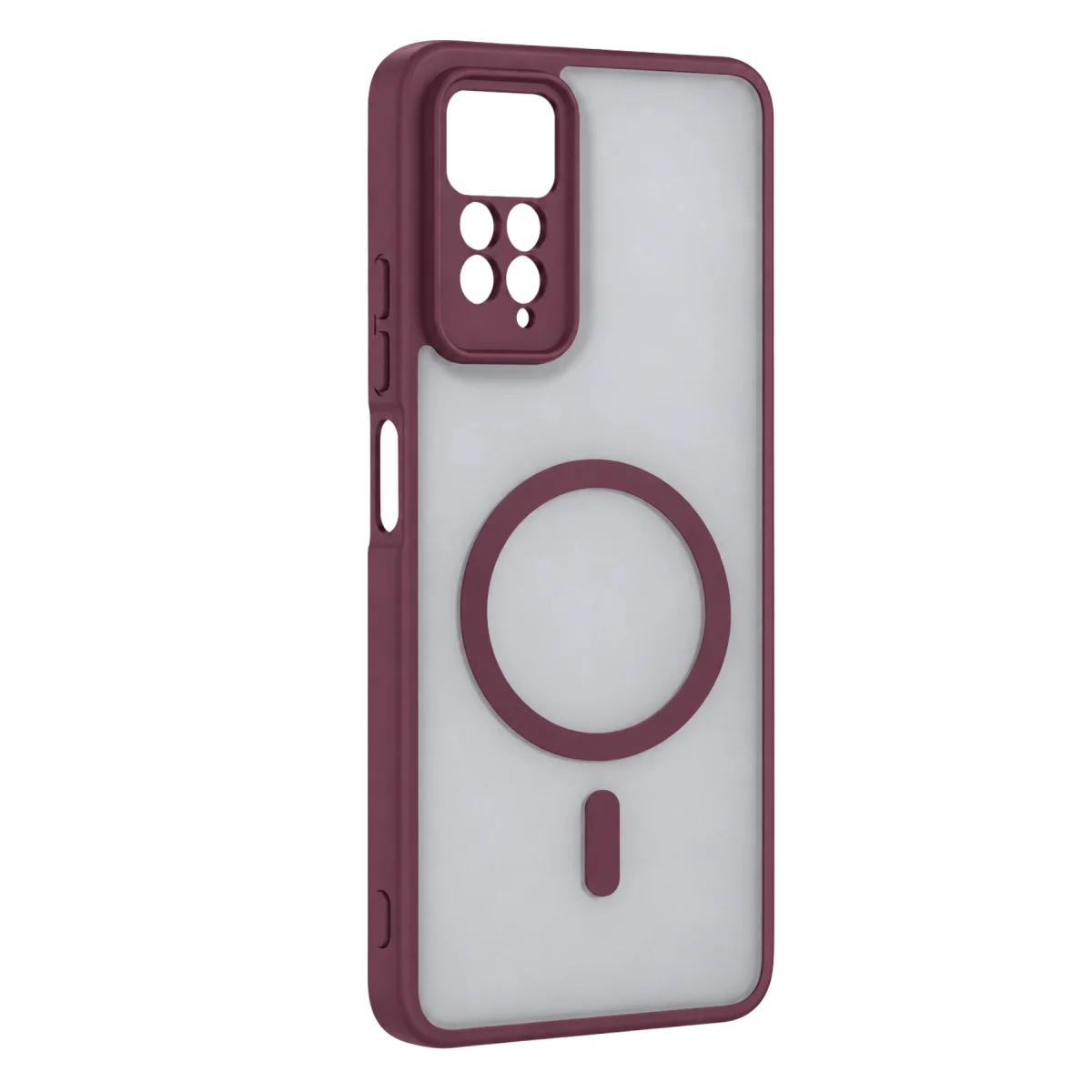 Xiaomi Redmi Note 11 Pro Loji Magsafe Kapak - Bordo
