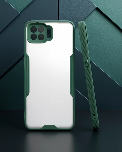 Oppo A73 Kılıf Platin Silikon - Yeşil