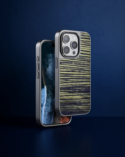 Venco Apple İphone 15 Pro Max Wave Kapak - Koyu Kahve