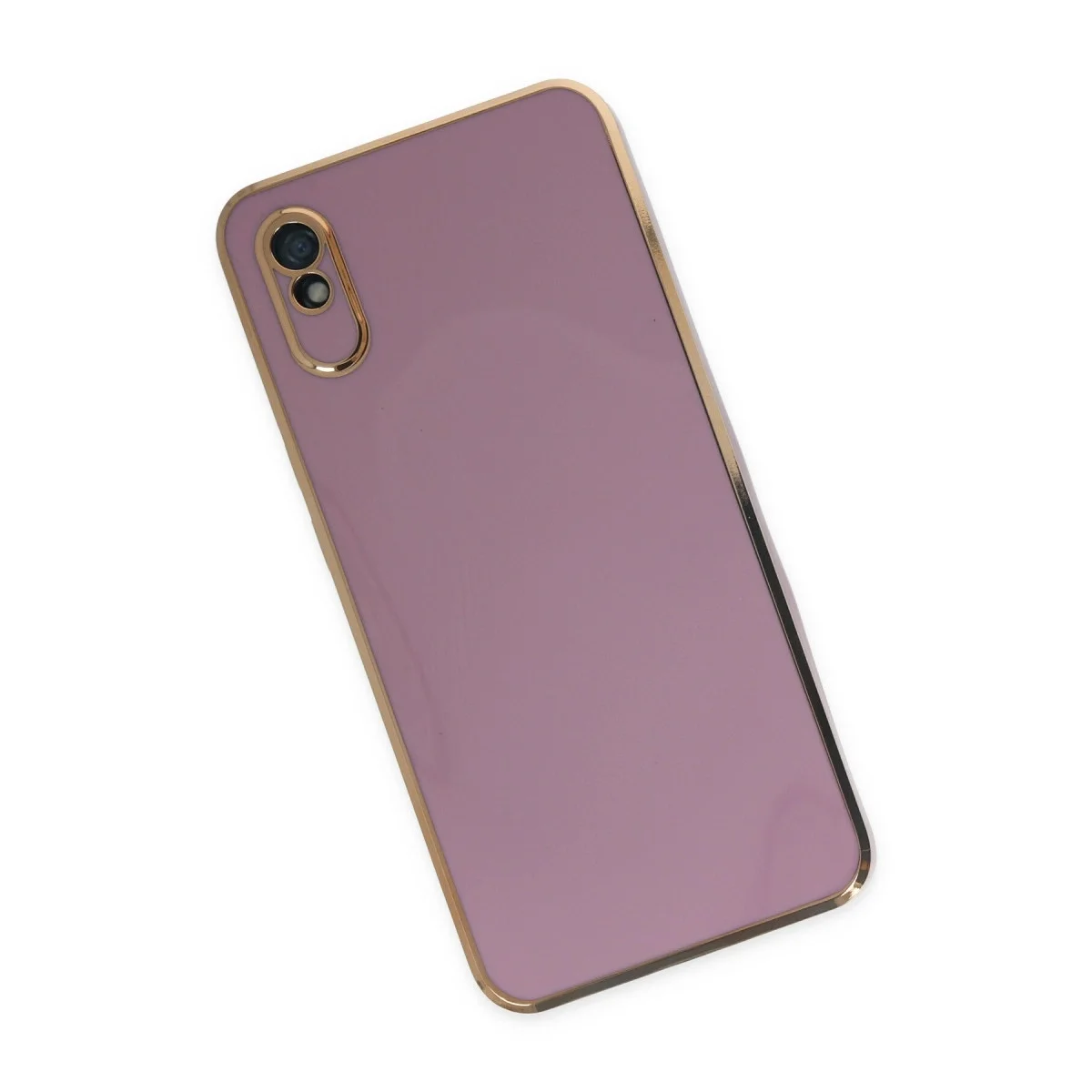 Xiaomi Redmi 9a Kılıf Volet Silikon - Mor görsel 2