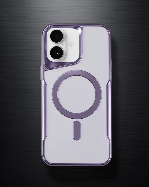 Apple İphone 16 Plus Kılıf Boyi Magsafe Silikon Kapak - Derin Mor
