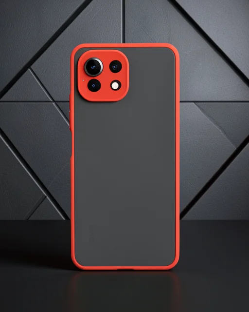 Xiaomi Mi 11 Lite Kılıf Montreal Silikon Kapak - Kırmızı