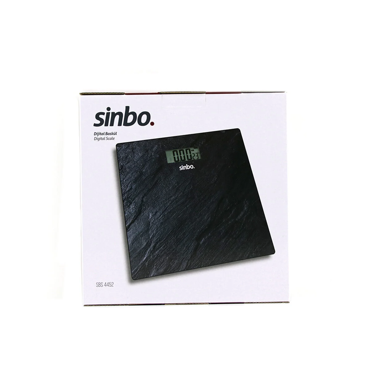 Dijital - Pilli Banyo Baskül Terazi Tartı Lcd Ekran - Sıcaklık Gösterge 180KG/50GR 28X28CM SBS-4452 görsel 3