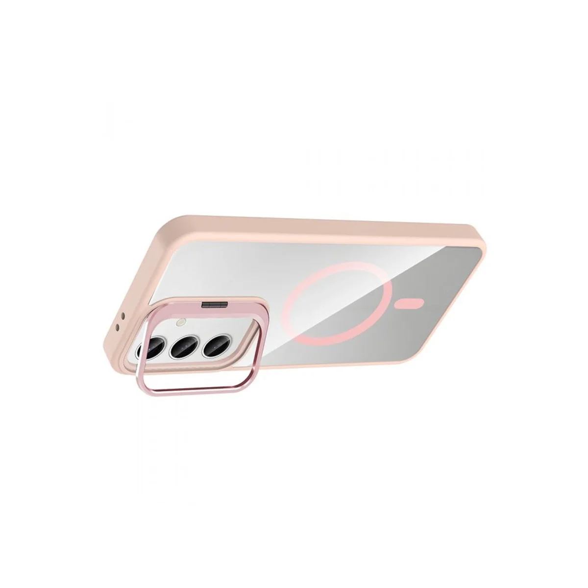 Joko Samsung Galaxy S24 Fe Rem Lensli Magsafe Standlı Kapak - Pembe görsel 2