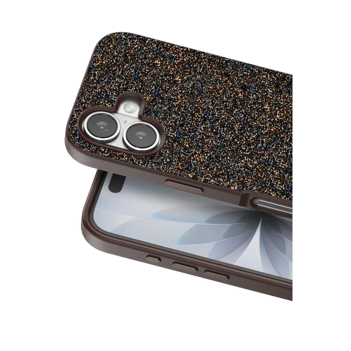 Onegif Apple iPhone 17 Bright Simli Kapak - Gold görsel 2