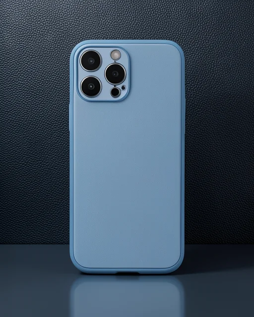 Apple İphone 14 Pro Kılıf Coco Deri Silikon Kapak - Sky Blue