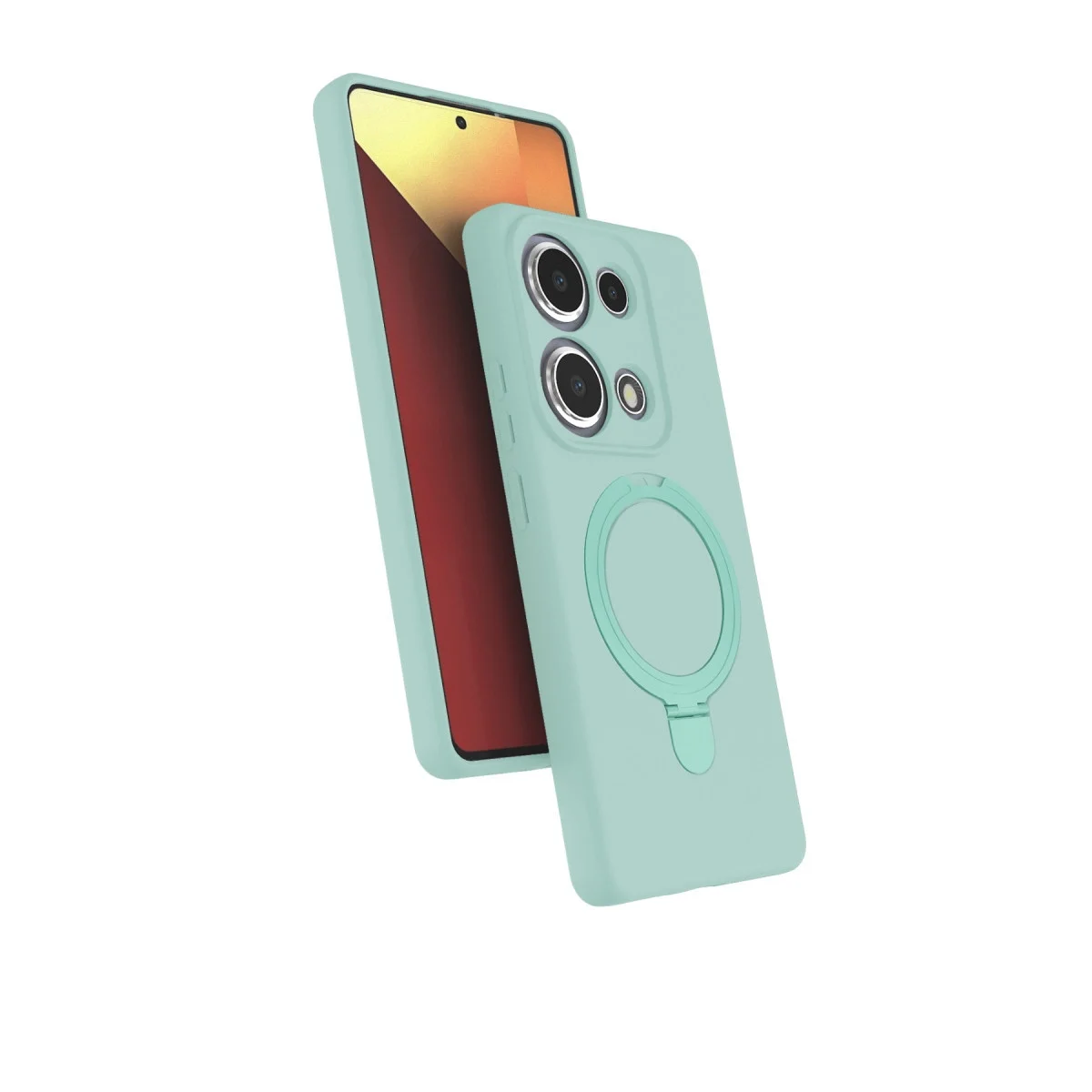 Xiao Red Note 13 Pro 4g Regal Magsafe Standlı Kapak - Su Yeşili