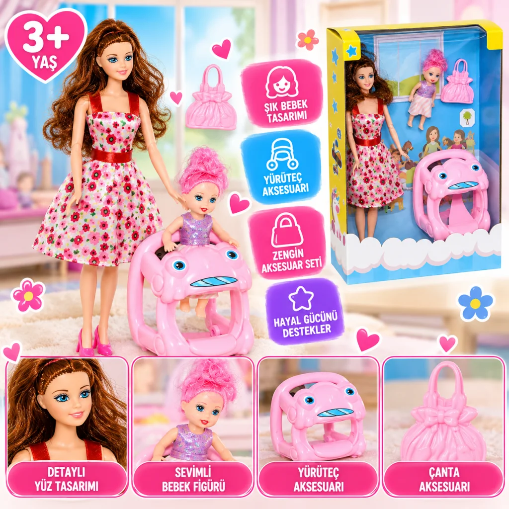 02413 Anlily Yürüteçli Bebek / +3 yaş