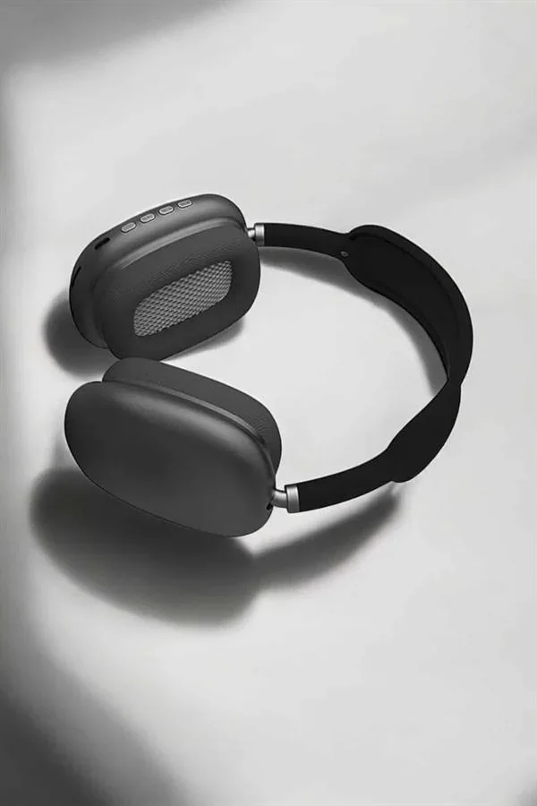 P9 Plus Hi-fi Ses Kalitesi Ayarlanabilir krofonlu Bluetooth Kulaklık Siyah görsel 3