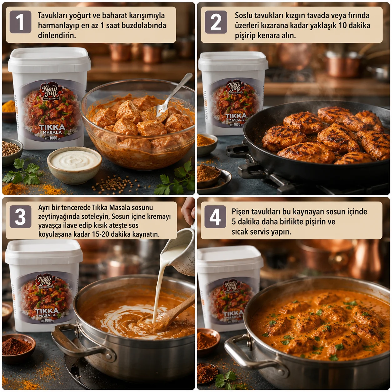 Tikka Masala 1000 gr Tıkka Masala Sos Tozu görsel 4