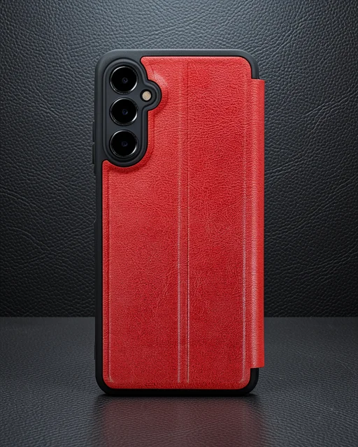 Samsung Galaxy A56 Kılıf Flip Cover - Kırmızı