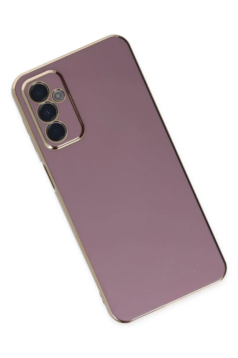 Samsung Galaxy M23 Kılıf Volet Silikon - Mor görsel 3
