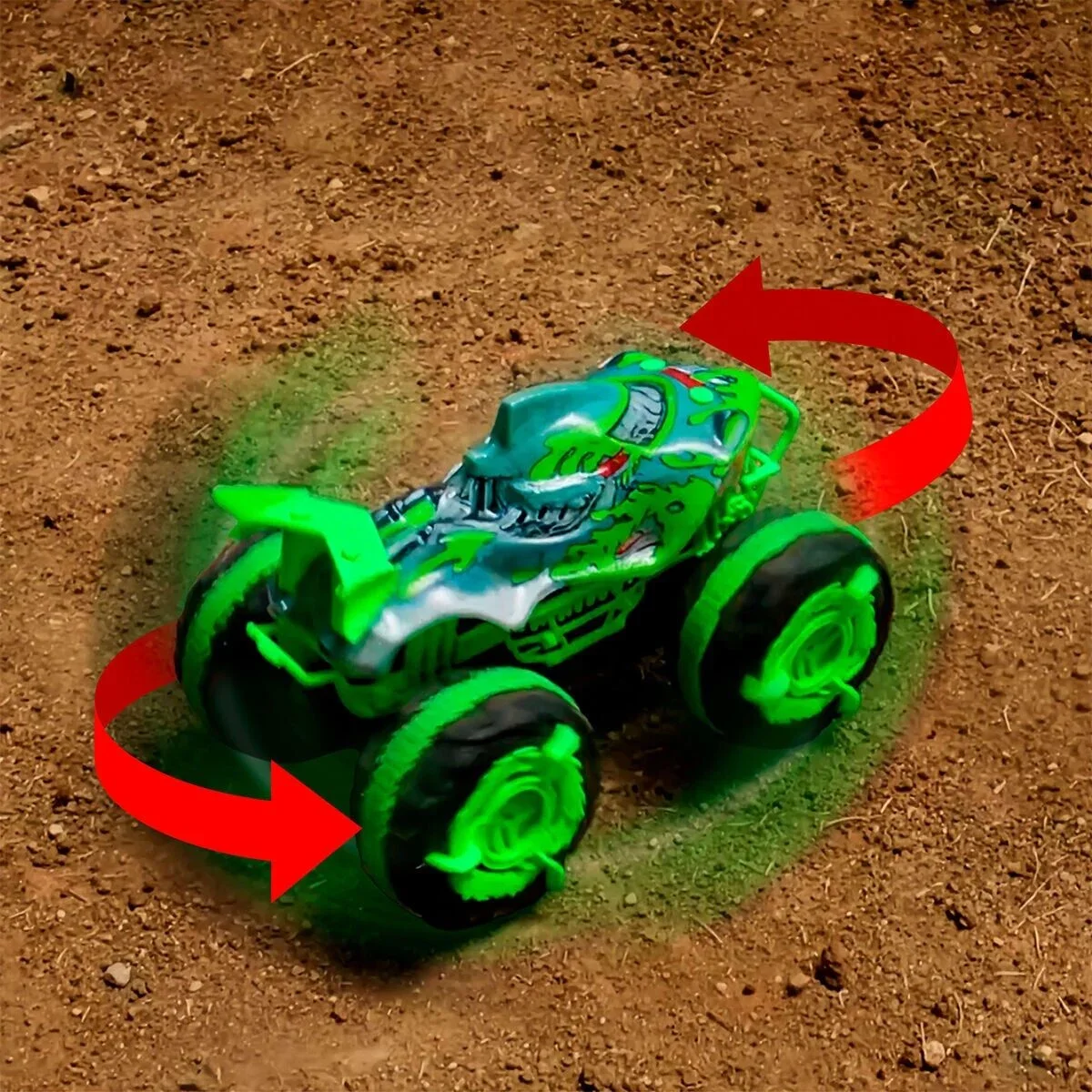 JMM76 Hot Wheels Monster Trucks 1:15 Mutant Kaosu Arazi Aracı Great Bite RC görsel 5