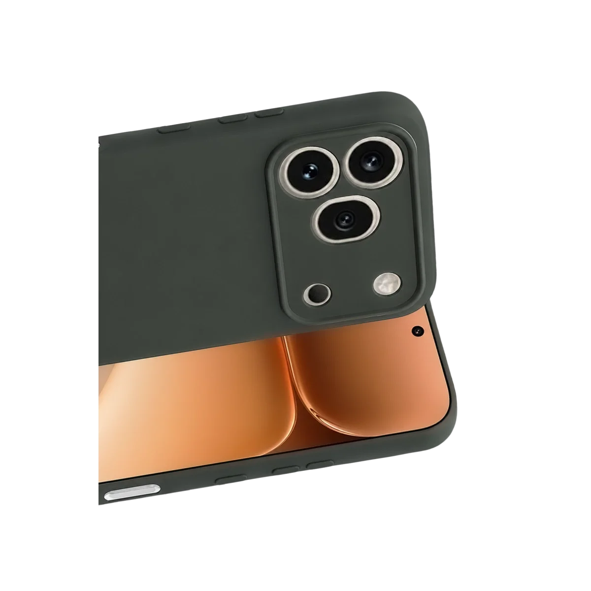 Huawei Honor 600 Pro First Silikon - Koyu Yeşil görsel 2