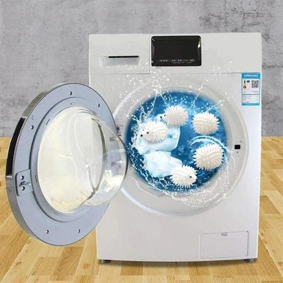 2'Li Kirpi Model Tüy Toplayıcı Kırışık Önleyici Çamaşır Kurutma Topu görsel 4