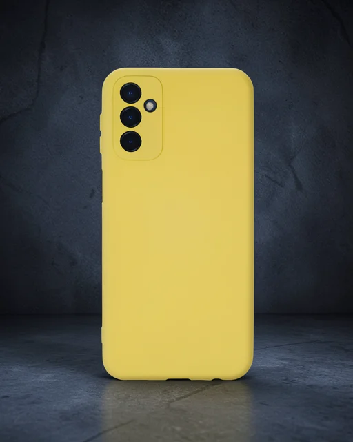 Samsung Galaxy M23 Kılıf Nano İçi Kadife Silikon - Sarı