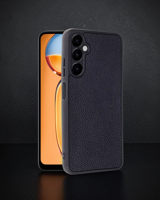 Samsung Galaxy A56 Kılıf Aras Deri Kapak - Siyah