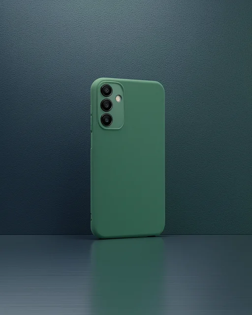 Samsung Galaxy A25 5g Kılıf First Silikon - Koyu Yeşil