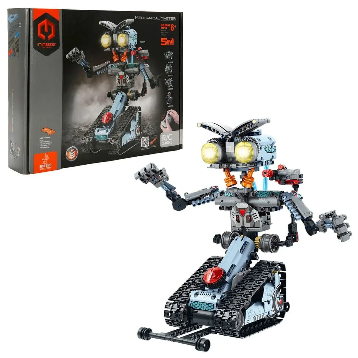 1004467 Sun-ımm-rc Robot Akıllı Programlama 5IN1 2 4GHZ.803PRÇ Işıklı