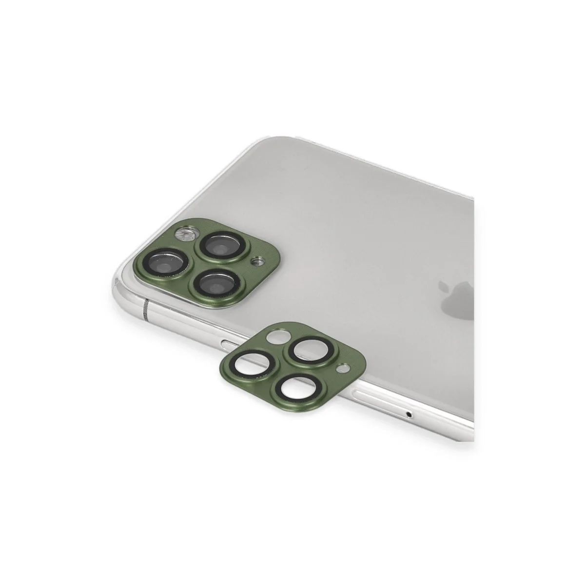 Apple İphone 11 Pro Max Pers Alünyum Kamera Lens - Yeşil