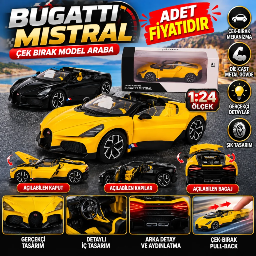 KZL-RW8524 Bugattı 1 24 Mıstral 12 görsel 2
