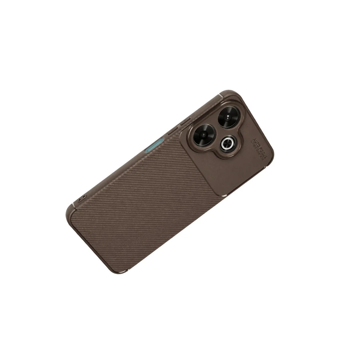Xiao Red 13 4g Kılıf Auto Focus Karbon Kapak - Kahverengi görsel 3
