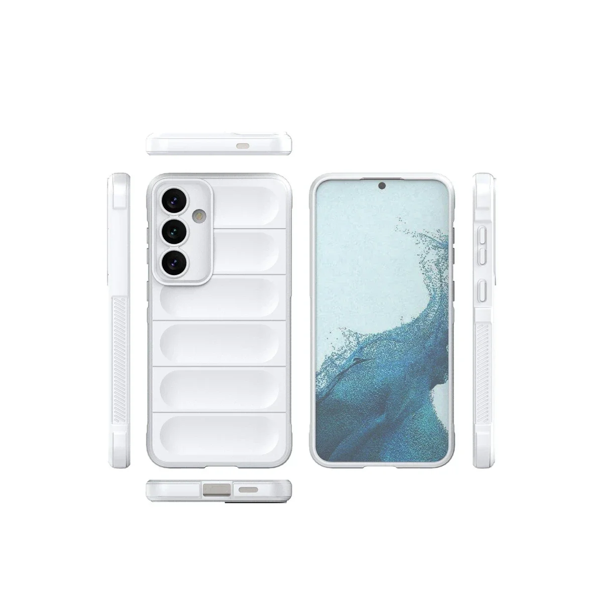 Samsung Galaxy S24 Kılıf Optimum Silikon - Krem görsel 2