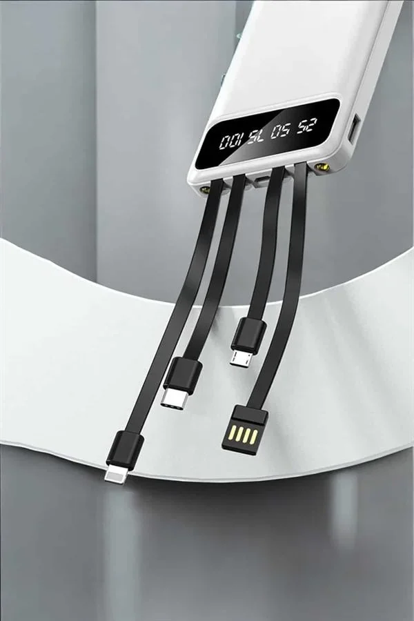 Powerbank 20.000 Mah LCD Ekran USB Lightning Type-C Uyumlu İOS ve Android görsel 5