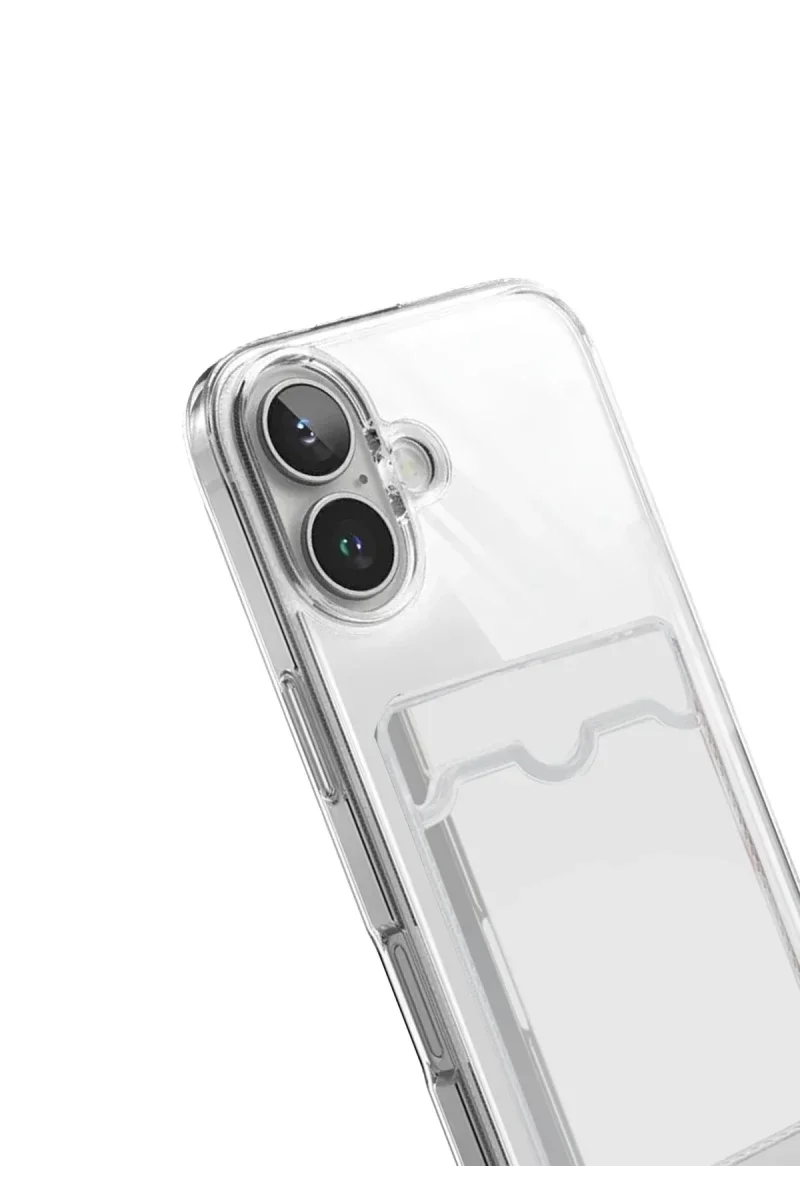 Apple iPhone 17 Kart Şeffaf Silikon - Şeffaf görsel 2