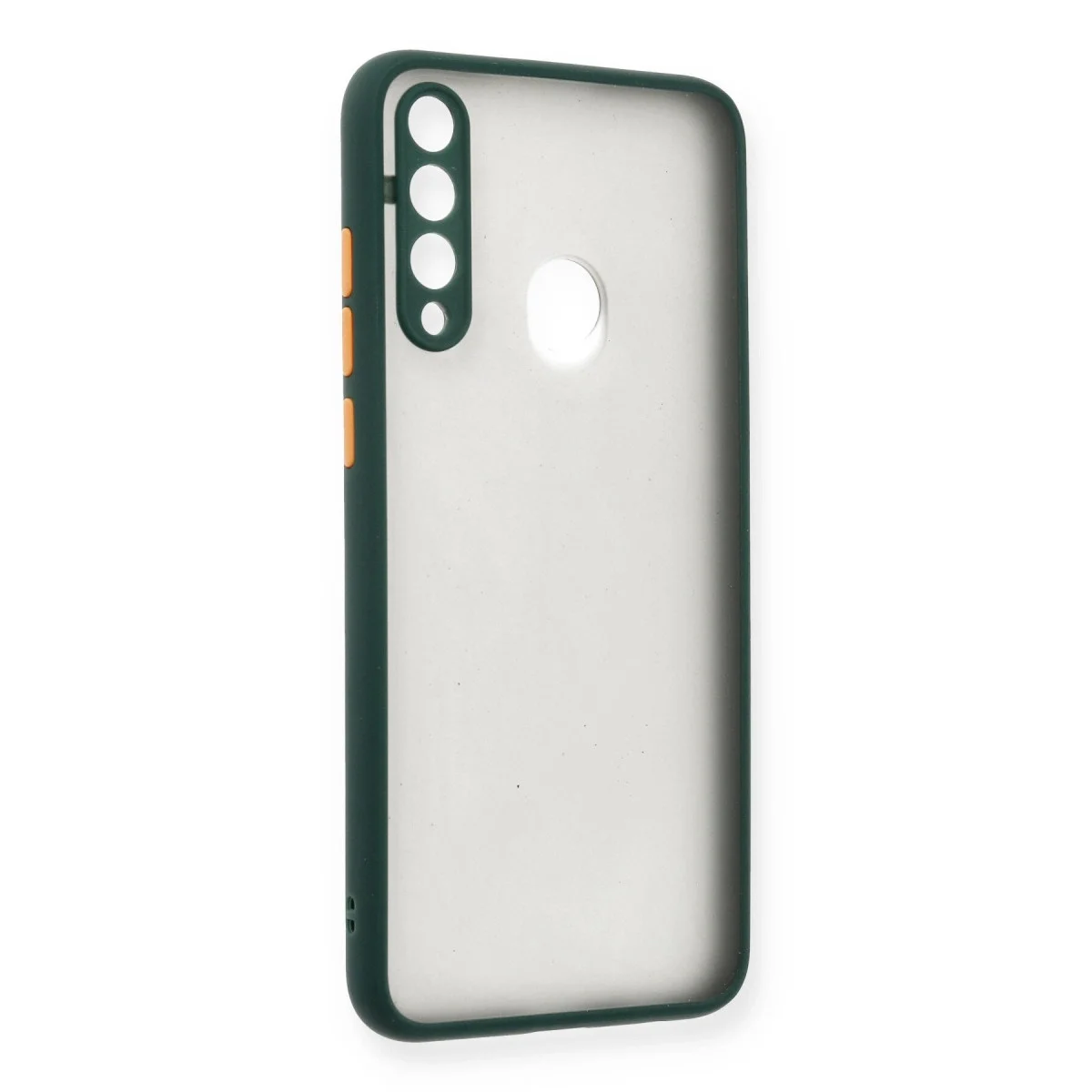 Huawei Y6p Kılıf Montreal Silikon Kapak - Yeşil görsel 2