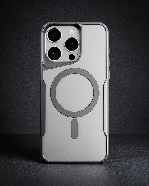 Apple İphone 16 Pro Max Kılıf Boyi Magsafe Silikon Kapak - Titan Gri