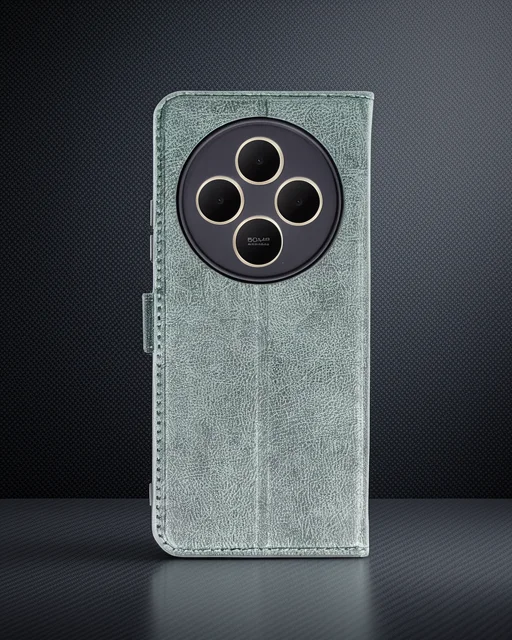 Xiaomi Redmi 14c Kılıf Trend S Plus Kapaklı Kılıf - Yeşil