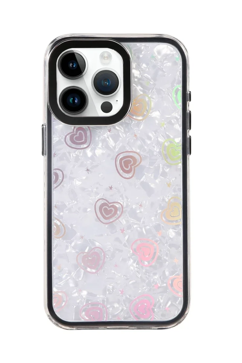 Apple iPhone 14 Pro Max Lu Desenli Kapak - Siyah görsel 3