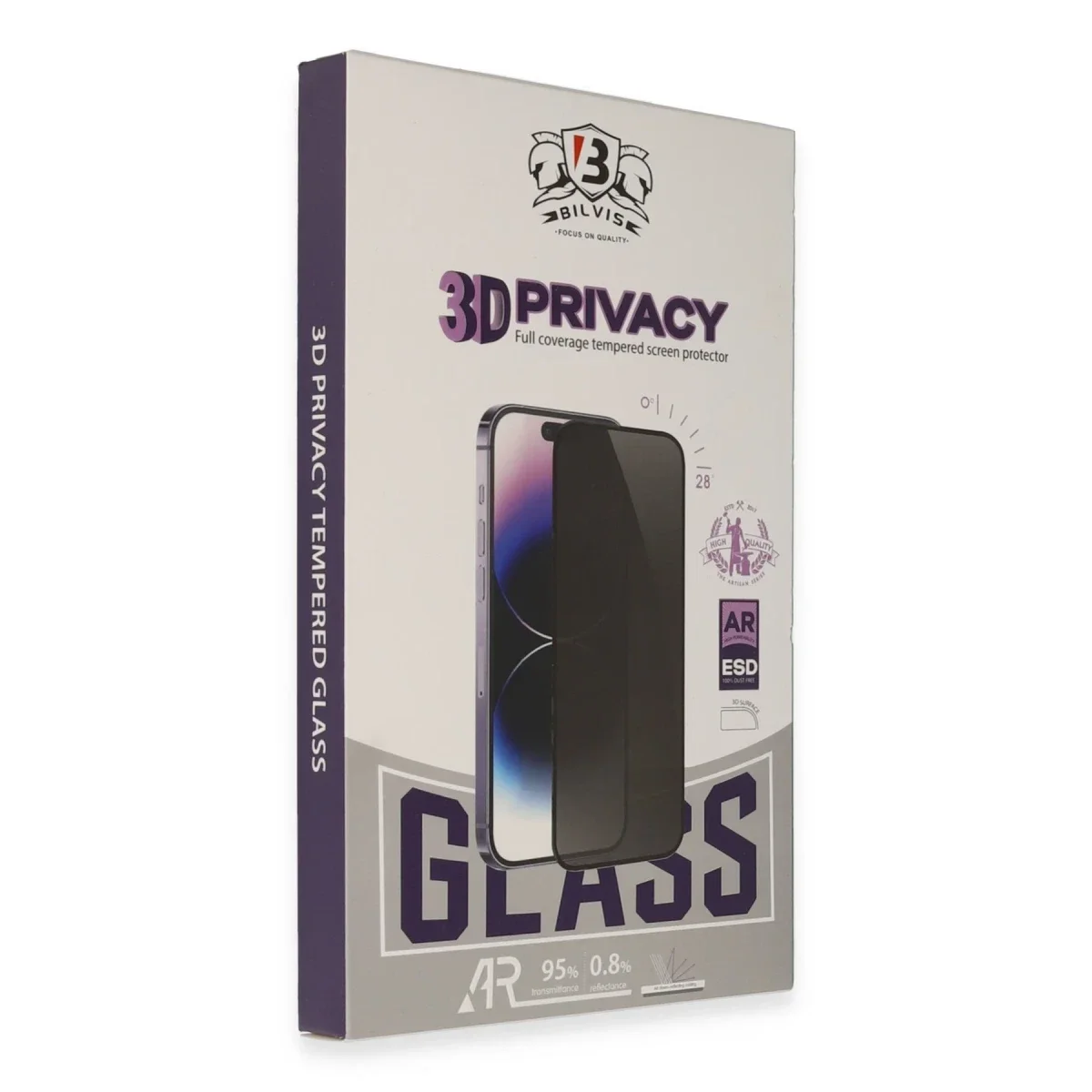 Samsung Galaxy S25 Ultra Bilvis 3D Hayalet Cam Ekran Koruyucu