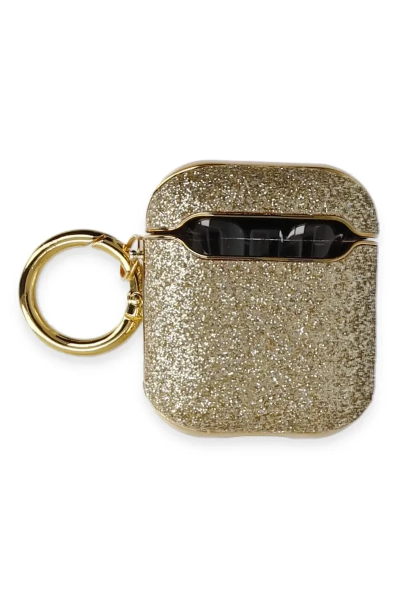 Apple Airpods 2 (2.nesil) Spell Simli Kılıf - Gold görsel 2