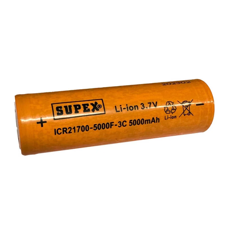 ICR21700-5000F-3C Lityum Ion 3.7V 5000mAh 3C Deşarj Akımı Düz Kafa Pil görsel 2