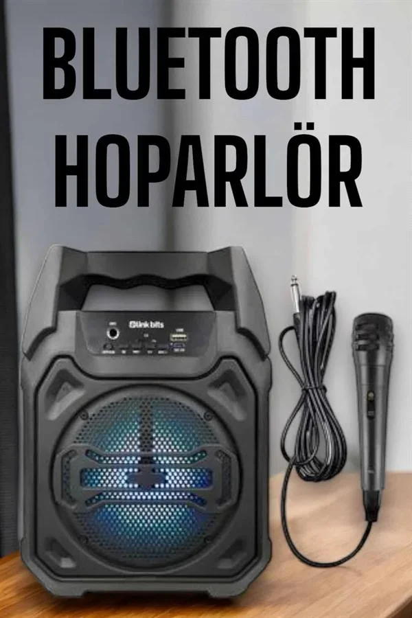 Güçlü ve Şarj Edilebilir Bluetooth Hoparlör 6.5 İnç görsel 2