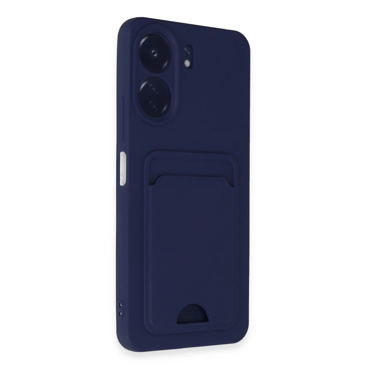 Xiaomi Redmi 13c Kılıf Kelvin Kartvizitli Silikon - Lacivert görsel 2