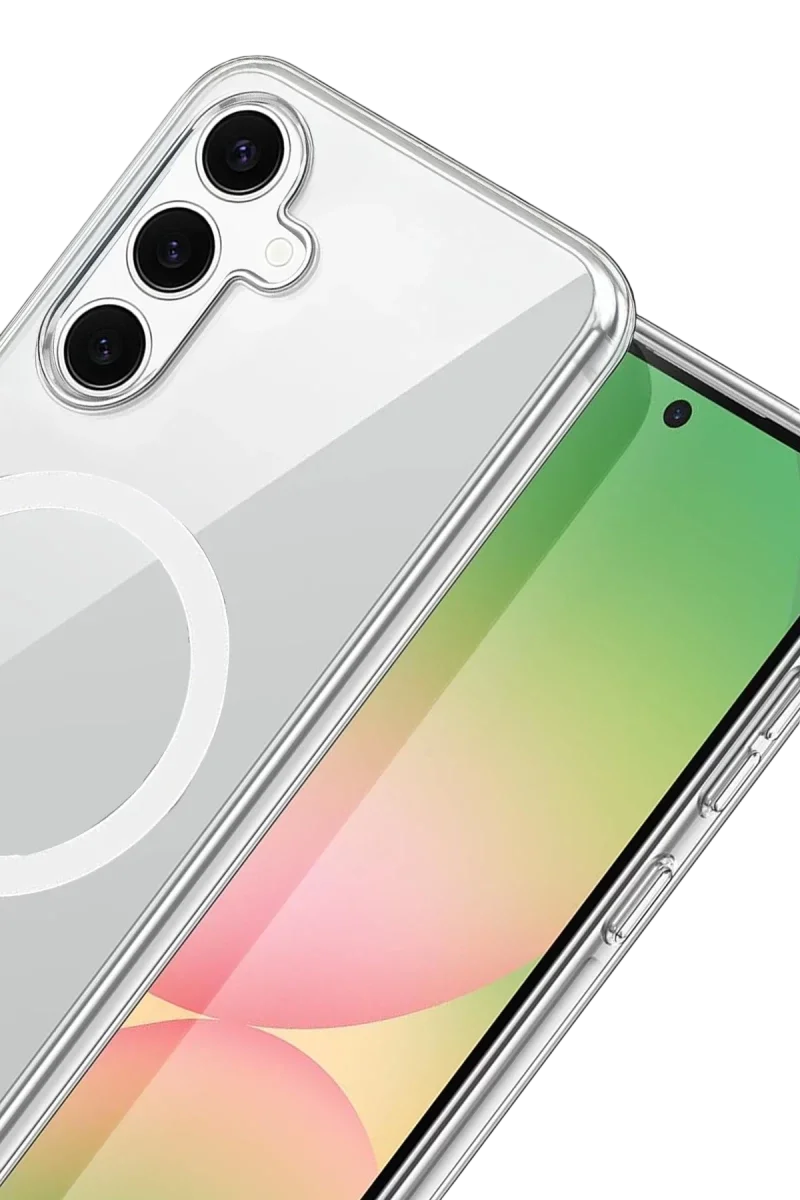 Samsung Galaxy A17 5G Combo Sert Şeffaf Magsafe Kapak - Şeffaf görsel 2