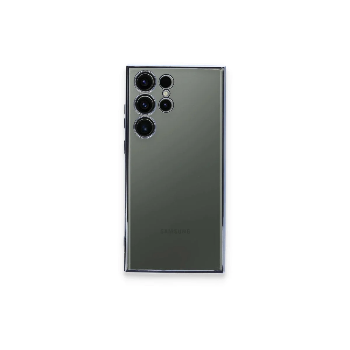 Samsung Galaxy S23 Ultra Kılıf Razer Lensli Silikon - Açık Mavi