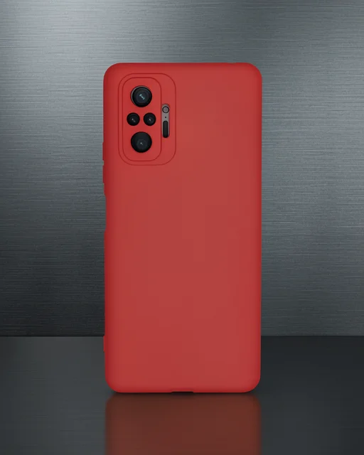 Xiaomi Redmi Note 10 Pro Kılıf Nano İçi Kadife Silikon - Pudra