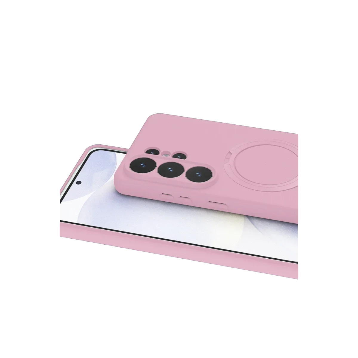 Samsung Galaxy S26 Ultra Regal Magsafe Standlı Kapak - Açık Pembe görsel 3