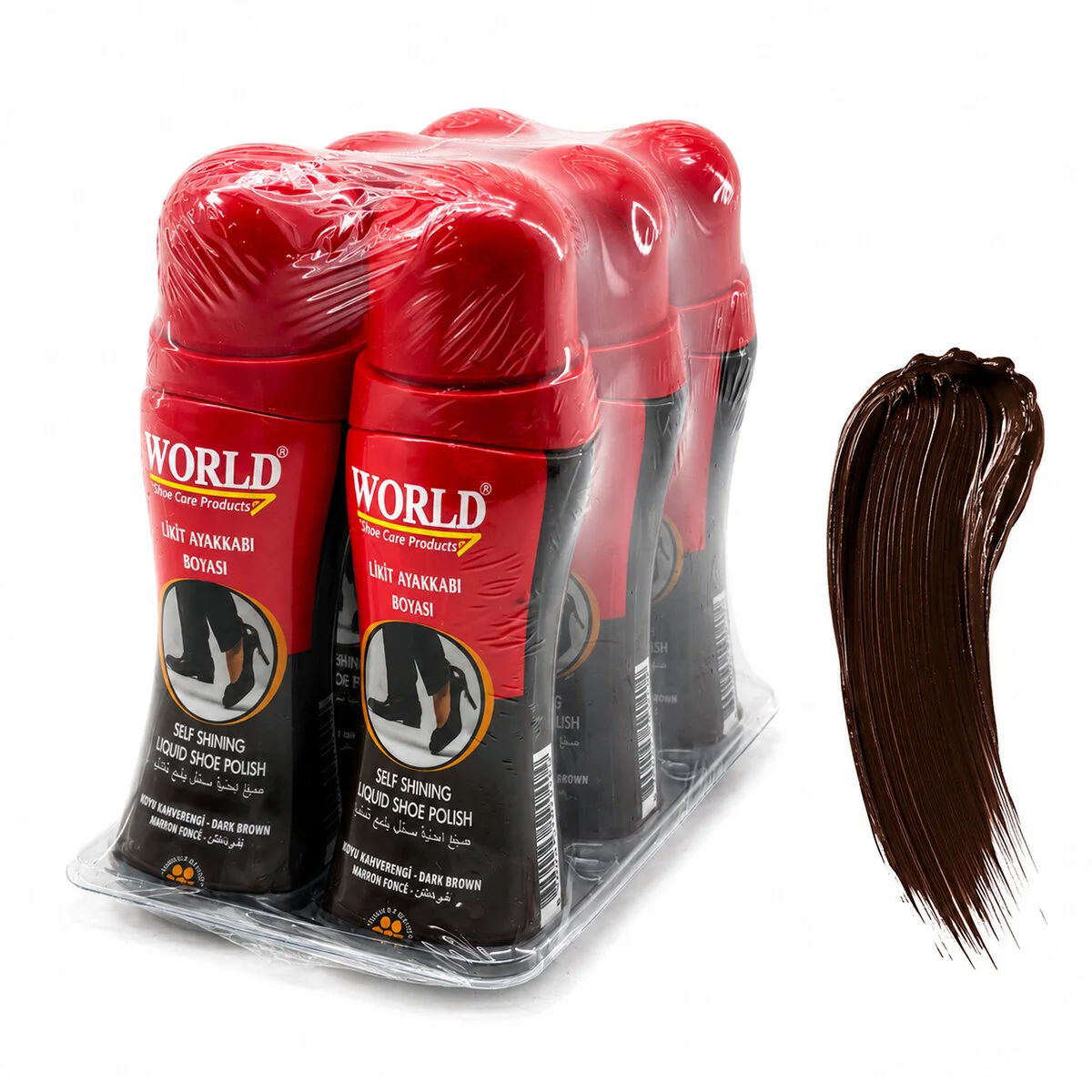 6 Adet Koyu Kahve Likit Ayakkabı Boyası 75ML